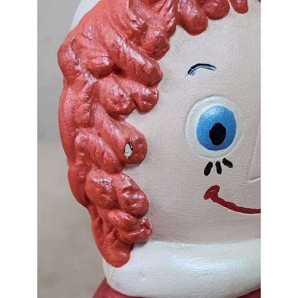 The Bobbs Merrill Co 1974 Raggedy Santa Christmas Figurine 5 1/2" Home Decor Vtg - Picture 12 of 16